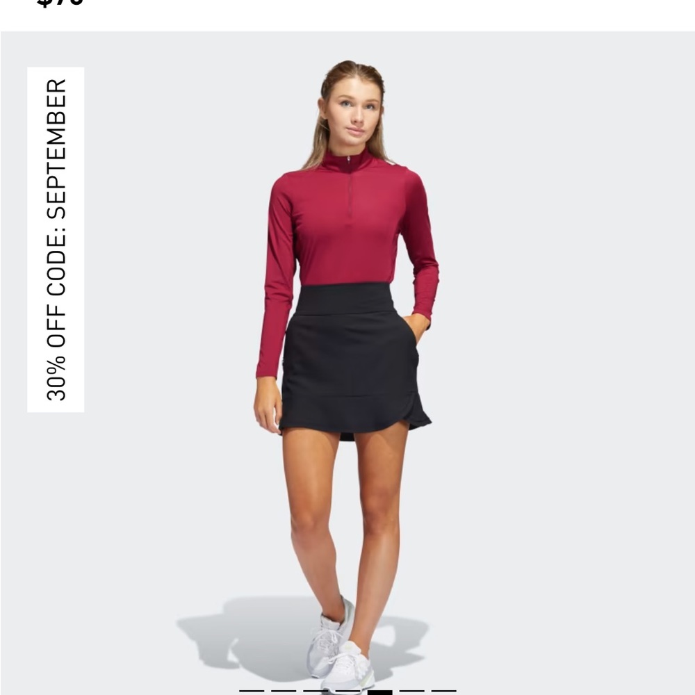 ADIDAS “Frill” golf or tennis skirt / skort, size small